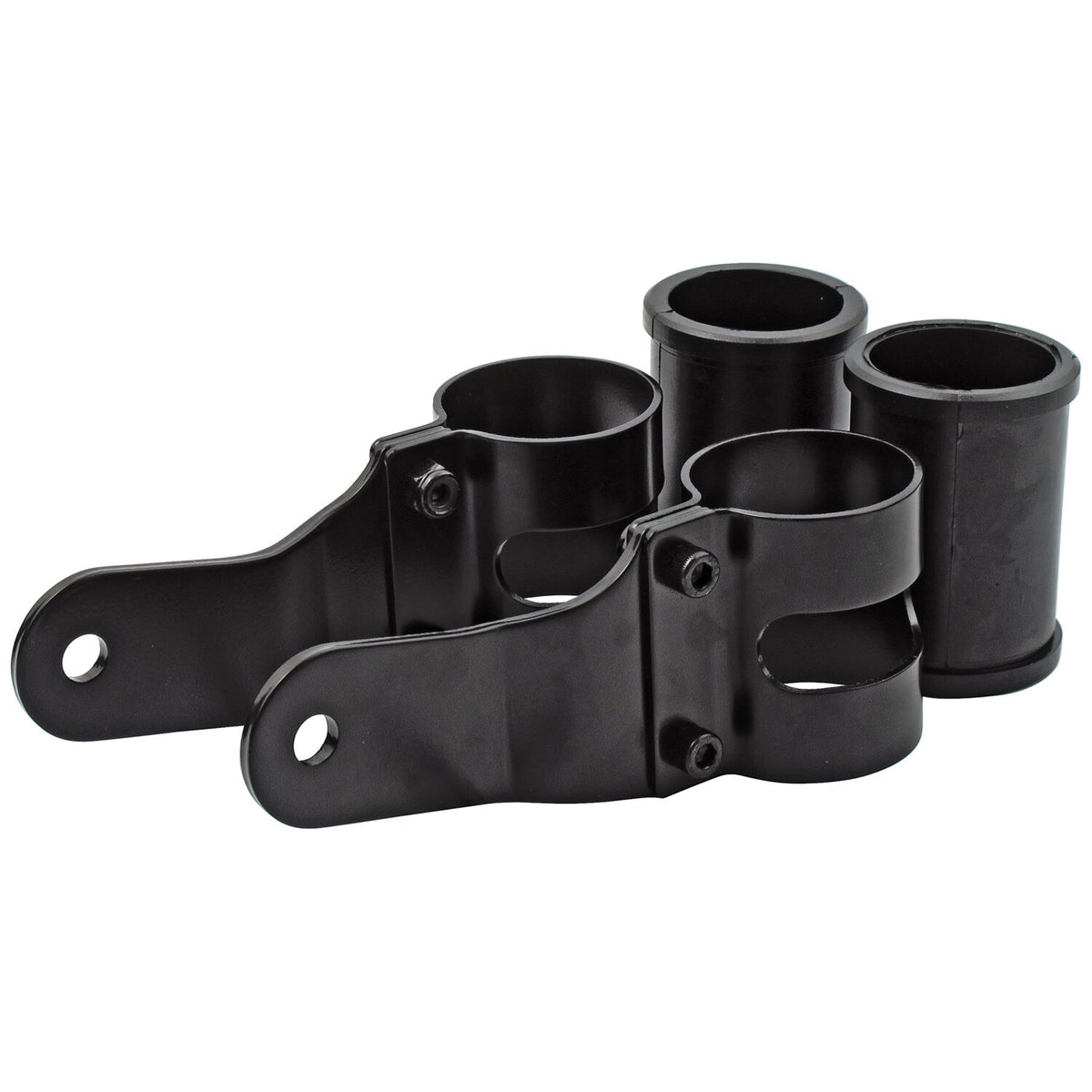 MCS Uni-basic headlamp bracket assembly. Black. 38-42mm 1