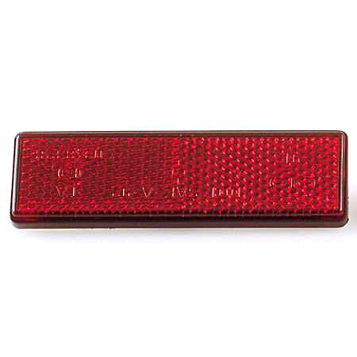 MCS Universal B-Seen reflector. Rectangular. 90x25mm. Red 1