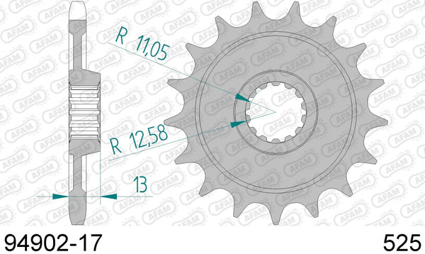 AFAM FRONT 17T, 525 1