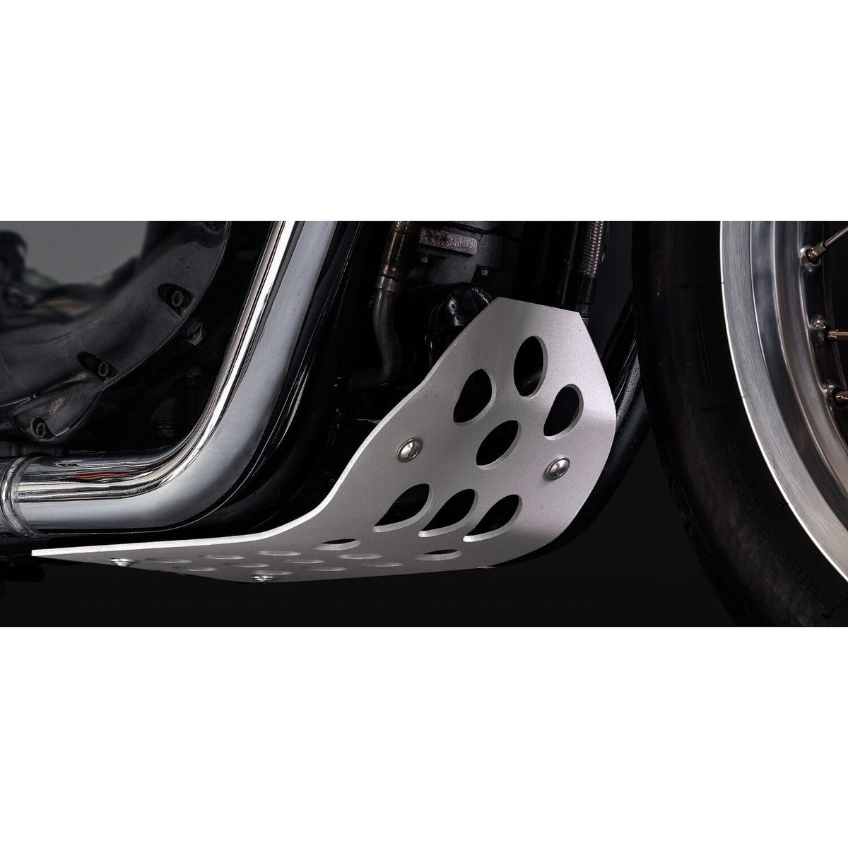 C-Racer, Scrambler engine guard. Silver 2