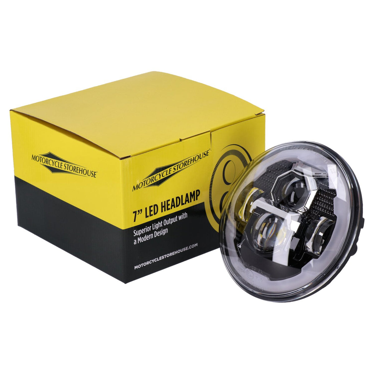 MCS Bright, 7" LED headlamp unit. Black 5