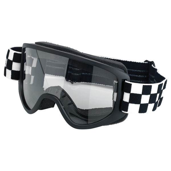Biltwell Moto 2.0 Checkers goggles black/white 1