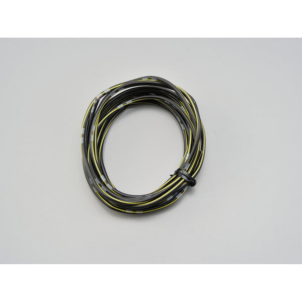 MCS Electrical wire. 2 meter 0.75sq. Black/yellow 1