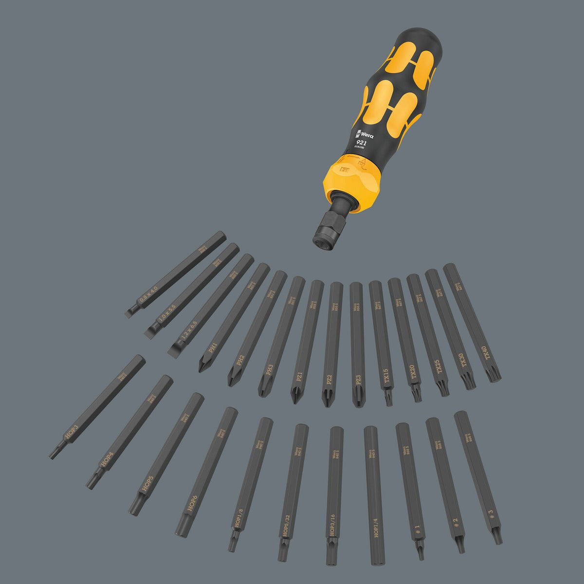 Wera, Kraftform impact screwdriver kit. Metric 4