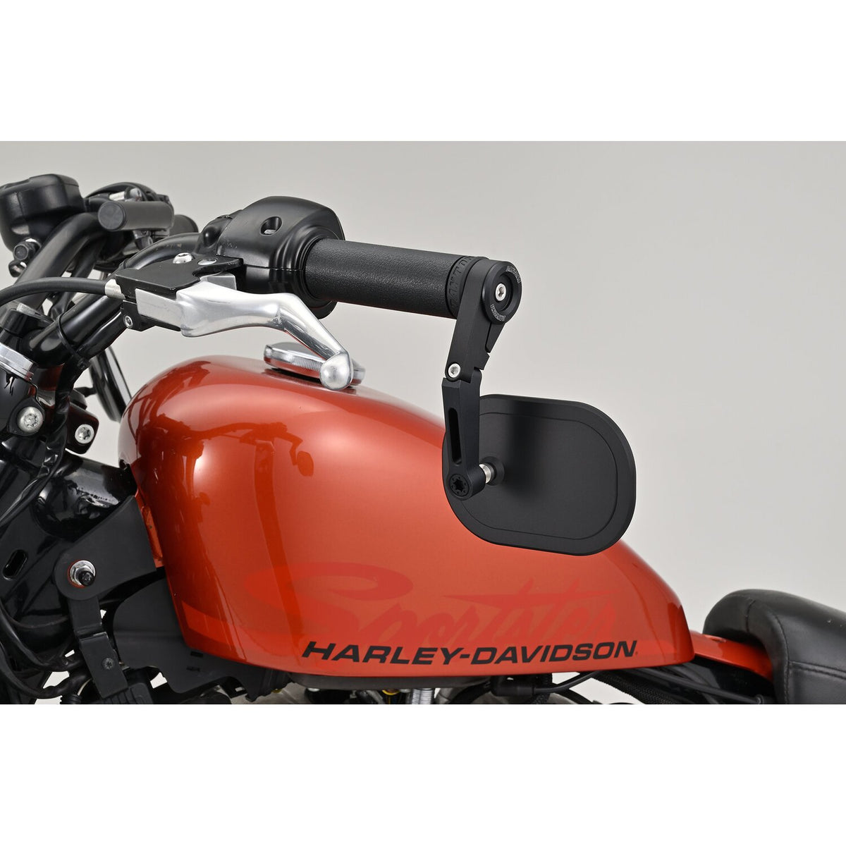 Daytona, bar end mirror adaptor set. Black 3