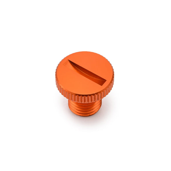 Daytona, mirror hole plug. Orange. RHT 1