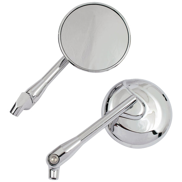 MCS Round, rotatable stem mirror set 1