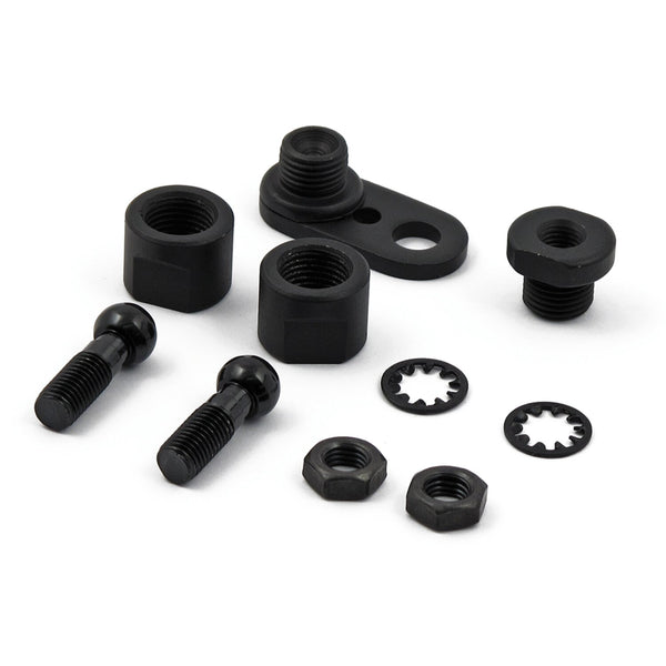 MCS H-D front turn signal swivel kit. Black 1