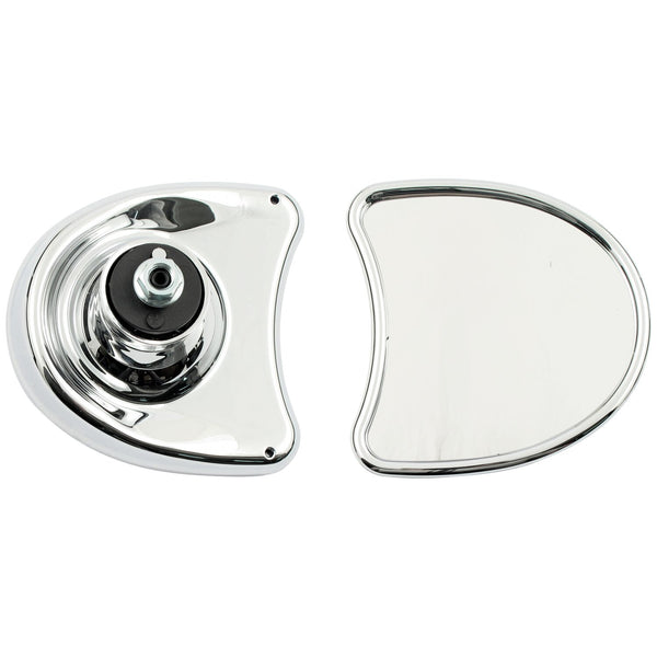 MCS Touring fairing mount mirror kit. Single vision, chrome 1