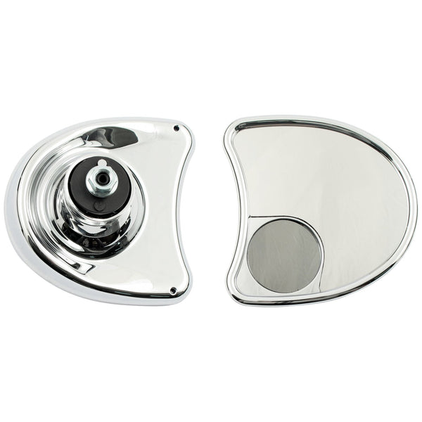 MCS Touring fairing mount mirror kit. Dual vision, chrome 1