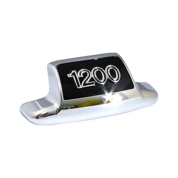 MCS Rear fender tip '1200'. Chrome/black 1