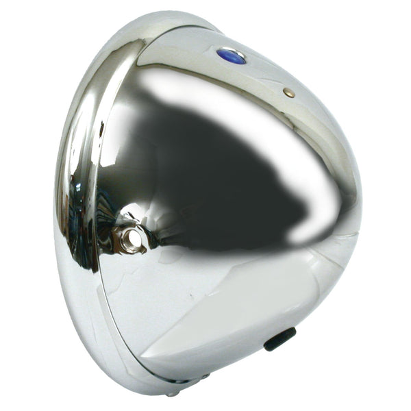 MCS Bates style 5-3/4" head lamp, shell only. Chrome 1