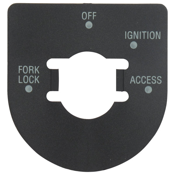 MCS Ignition switch decal. Satin black 1