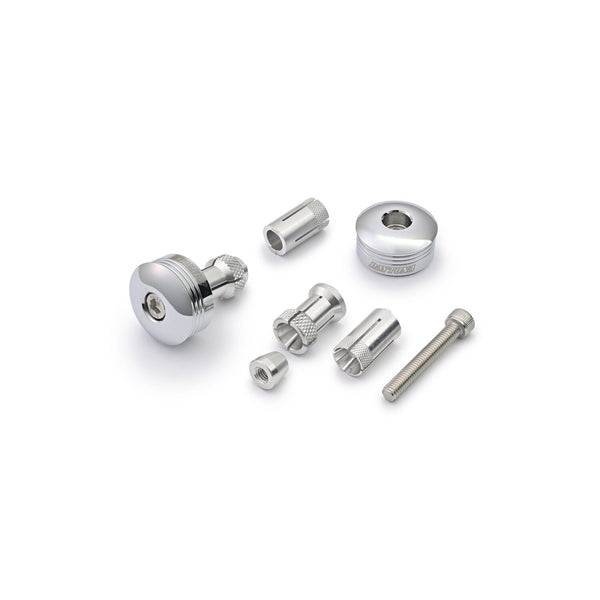 Daytona, bar end mirror adaptor set. Chrome 1