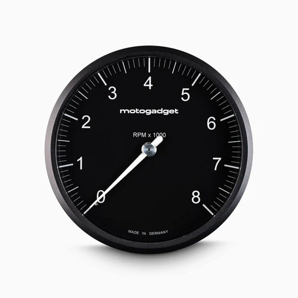 Motogadget, Chronoclassic 2 'Tacho Face'. 8000 RPM. Black B 1