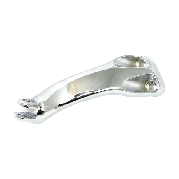 MCS XL Sportster rider foot peg bracket, left. Chrome 1