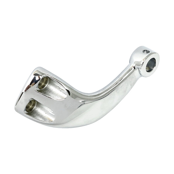 MCS XL Sportster rider foot peg bracket, right. Chrome 1