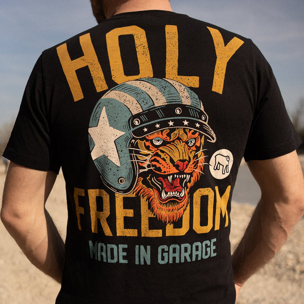 Holy Freedom Tiger t-shirt black 1