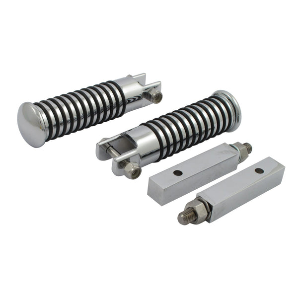 MCS XL Sportster passenger foot peg set. Chrome 1