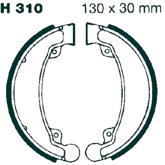 EBC H310G BRAKE SHOES 1