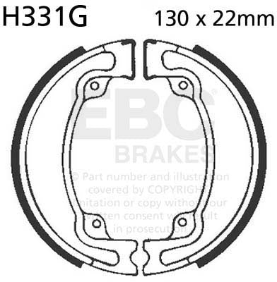 EBC H331G BRAKE SHOES 1