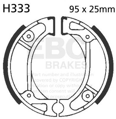 EBC BRAKE SHOE, H333 1