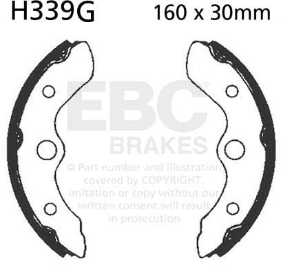 EBC H339G BRAKE SHOES 1
