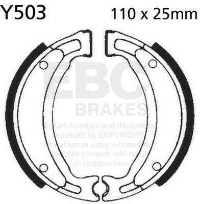 EBC BRAKE SHOE, Y503 1