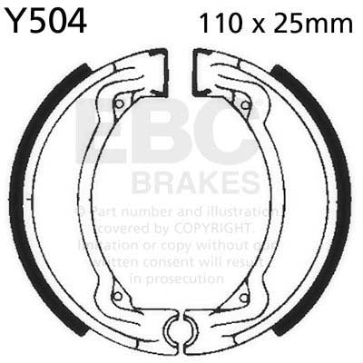 EBC BRAKE SHOE, Y504 1