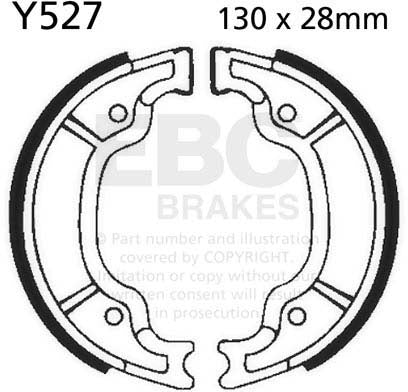 EBC BRAKE SHOE, Y527 1