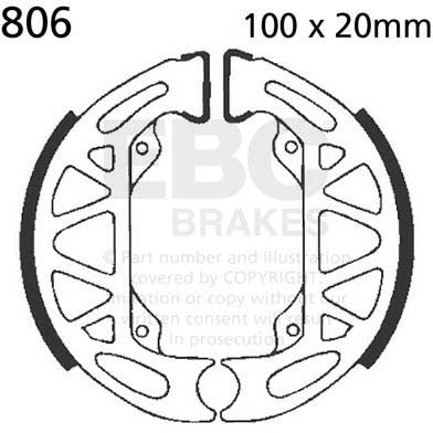 EBC BRAKE SHOE, 806 1