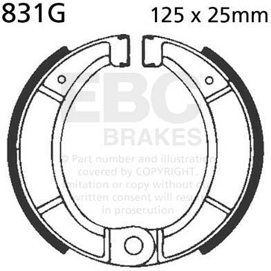 EBC BRAKE SHOE, 831G 1