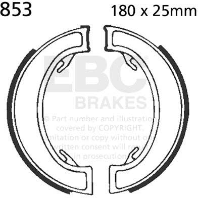 EBC BRAKE SHOE, 853 1