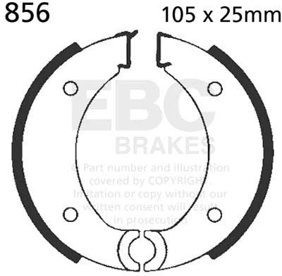 EBC BRAKE SHOE, 856 1