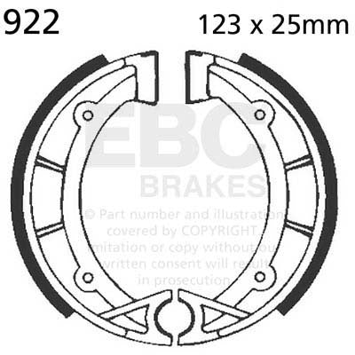 EBC BRAKE SHOE, 922 1