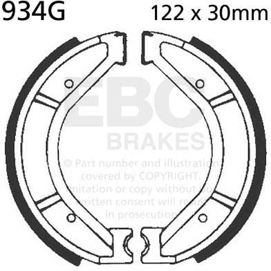 EBC 934G BRAKE SHOES 1