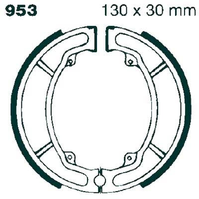 EBC BRAKE SHOE, 953 1