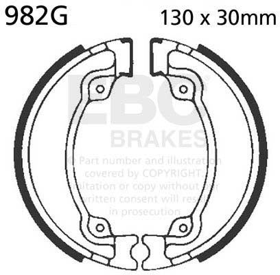 EBC 982G BRAKE SHOES 1