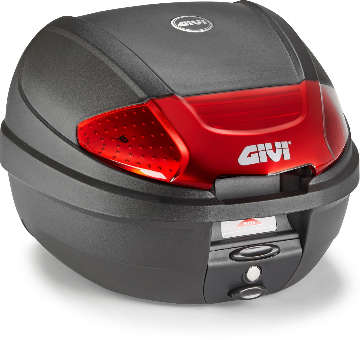 GIVI E300N2B-BLACK MLOCK TOPCASE 30LT RED DESIGN 1