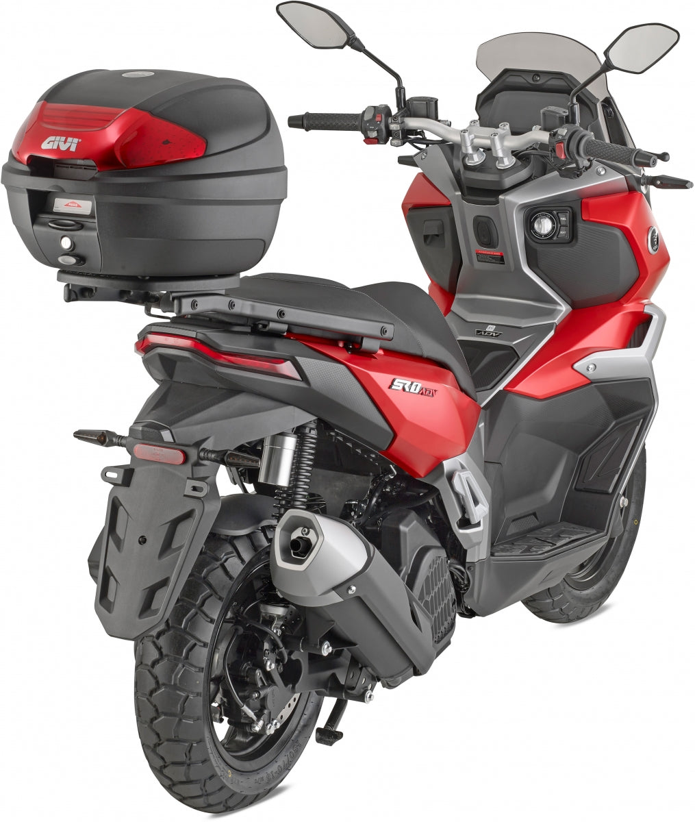 GIVI E300N2B-BLACK MLOCK TOPCASE 30LT RED DESIGN 2