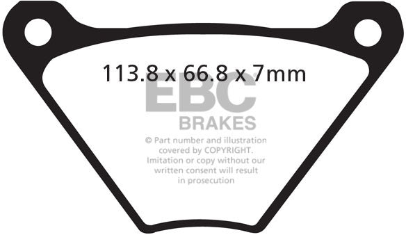 EBC FA024/2 ORGANIC BRAKE PADS 1