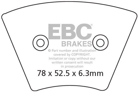 EBC FA026 ORGANIC BRAKE PADS 1