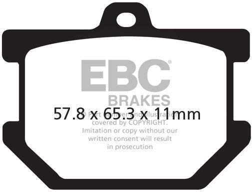EBC FA034 ORGANIC BRAKE PADS 1