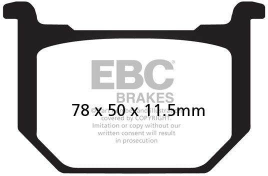 EBC FA051 ORGANIC BRAKE PADS 1