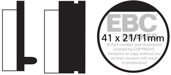 EBC FA052 ORGANIC BRAKE PADS 1