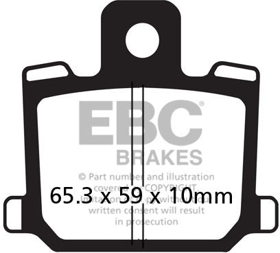 EBC FA064 ORGANIC BRAKE PADS 1