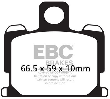 EBC FA070 ORGANIC BRAKE PADS 1