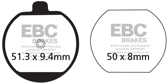 EBC FA073 ORGANIC BRAKE PADS 1