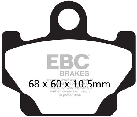 EBC FA081 ORGANIC BRAKE PADS 1