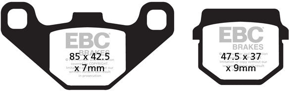 EBC FA083/2TT ORGANIC BRAKE PADS 1